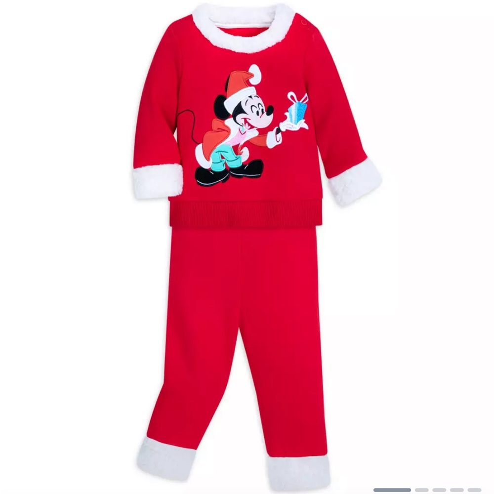 Santa Mickey Mouse Suit for Baby 12-18M. Worn once